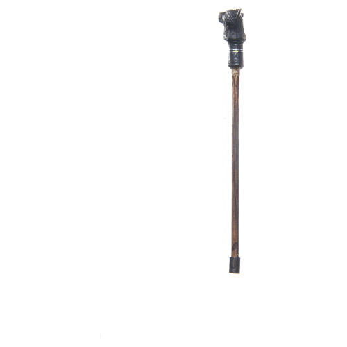 Bastone da passeggio gatto h 10 cm presepe Napoli 2
