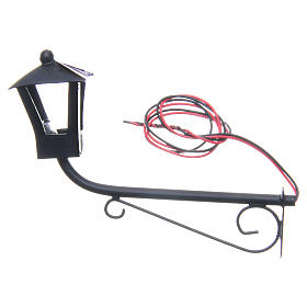 English style wall lamp curved upwards, 8x9cm for nativities