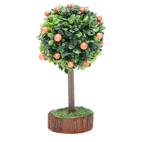 Orangenbaum für DIY-Krippe aus Holz und Kunstharz 1
