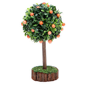 Arbre d'oranges pour bricolage crèche en bois et résine