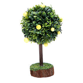 Lemon tree for nativity scene in resin and wood