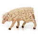 Conjunto 3 ovelhas com lã para presépio napolitano com figuras 14 cm altura média s3