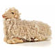 Conjunto 3 ovelhas com lã para presépio napolitano com figuras 14 cm altura média s4