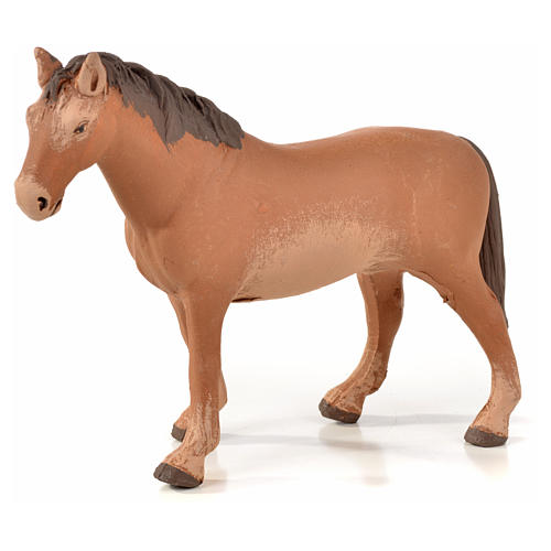 Cavallo asino bufalo 10 cm presepe napoletano 3