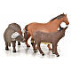 Cavalo, burro e búfalo para presépio napolitano com pastores de 10 cm s2
