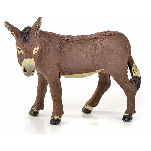 Neapolitan Nativity scene figurine, horse, donkey and buffalo 10 5