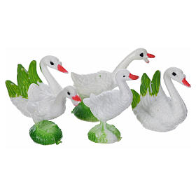 Gansos 5 peças 10 cm s1