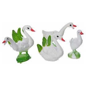 Gansos 5 peças 10 cm s2