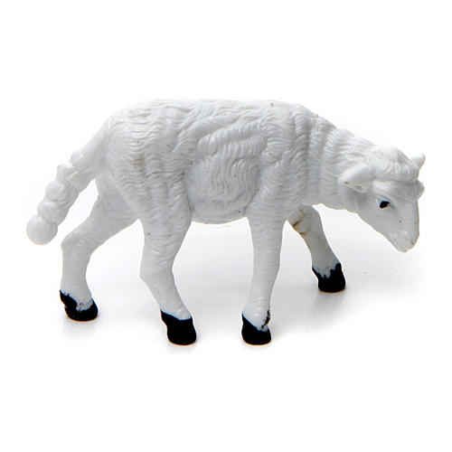 Nativity figurine, sheep in PVC 6 cm 1