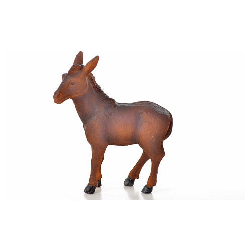 Nativity figurine, donkey in resin 8,7x3,5x10 cm 1