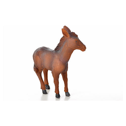 Nativity figurine, donkey in resin 8,7x3,5x10 cm 2