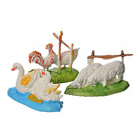 Animales para el pesebre: Animales 3 pz. para el belén de 9 a 13 cm. Animales para el pesebre: Animales 3 pz. para el belén de 9 a 13 cm.