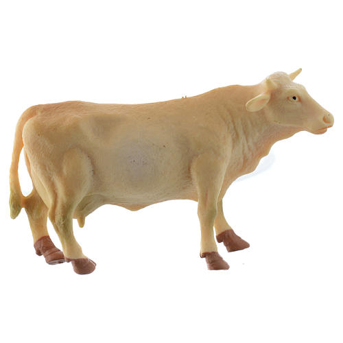 Vache animal crèche résine 10 cm 3