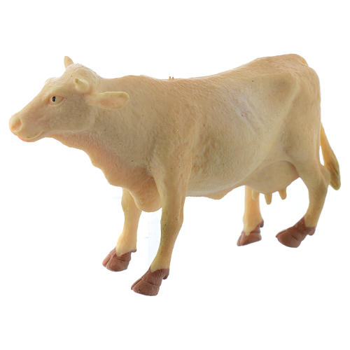 Vache animal crèche résine 10 cm 4