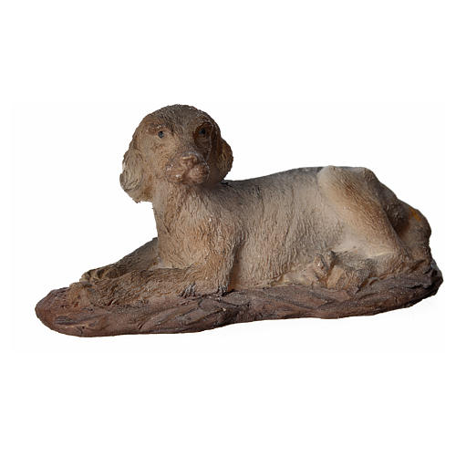 Cane in resina presepi 15 cm 1