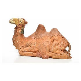 Camelo sentado resina para Presépio com figuras de altura média 45 cm