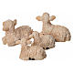 Nativity figurine, resin sheep, 4 pieces 8cm s2