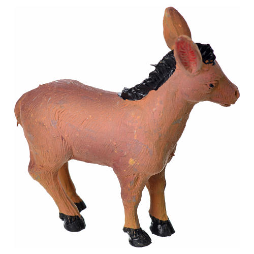 Nativity figurine, plastic donkey, 8cm 2