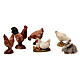 Aves de capoeira 6 peças 3-4 cm para Presépio Moranduzzo com figuras de altura média 10 cm s2