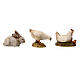 Aves de capoeira 6 peças 3-4 cm para Presépio Moranduzzo com figuras de altura média 10 cm s3