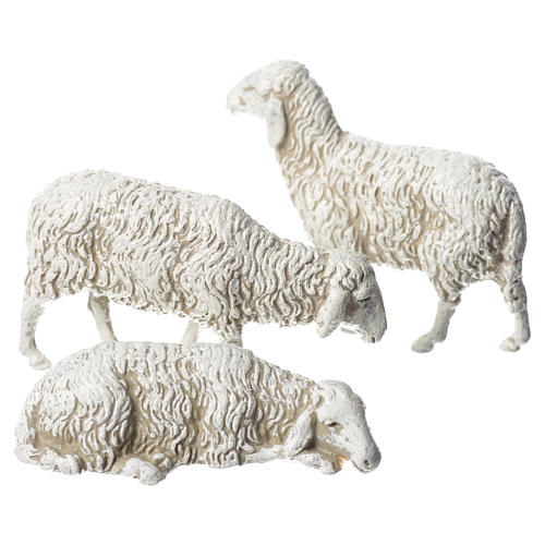 Nativity Scene Sheep 4cm for Moranduzzo 10cm, 3 pieces 1