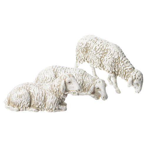 Cabra, perro y oveja, 8 pdz, para belén de Moranduzzo con estatuas de 10 cm. 2