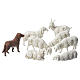 Cabra, perro y oveja, 8 pdz, para belén de Moranduzzo con estatuas de 10 cm. s1