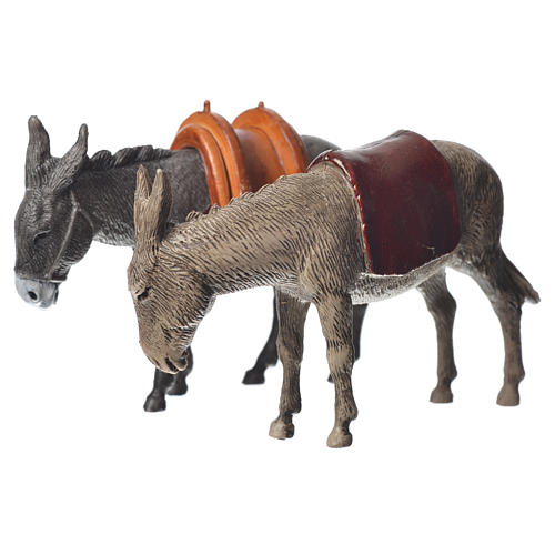 Nativity Scene Donkeys by Moranduzzo 10cm, 2 pieces 2
