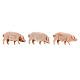 Porcos 3 peças para Presépio Moranduzzo com figuras de altura média 10 cm s2