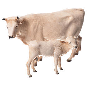 Mucca e vitello Moranduzzo 8 cm