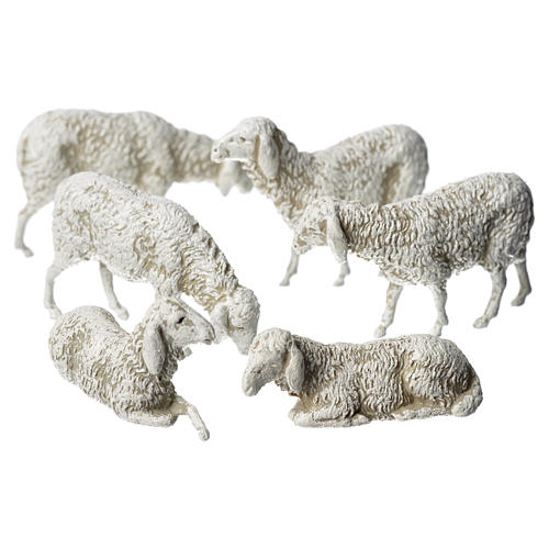 Moutons pour crèche Moranduzzo de 8cm, 6 pcs 1