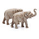 Elefantes surtidos, 2 pdz, para belén de Moranduzzo con estatuas de 3,5 cm s3