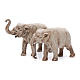Elefantes 2 peças para Presépio Moranduzzo com figuras de altura média 3,5 cm s1