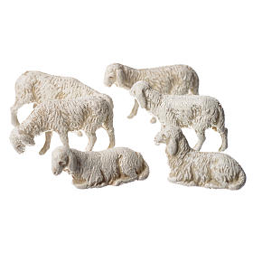 Pecore 6 soggetti presepe Moranduzzo 3,5 cm