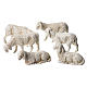 Ovelhas 6 peças para Presépio Moranduzzo com figuras de pastor de altura média 3,5 cm s2