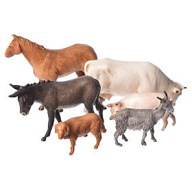 Assorted animals 6cm Moranduzzo 6pieces