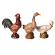 Galo galinhas e gansos 6 peças para Presépio Moranduzzo com figuras de altura média 12 cm s2