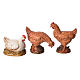 Galo galinhas e gansos 6 peças para Presépio Moranduzzo com figuras de altura média 12 cm s3