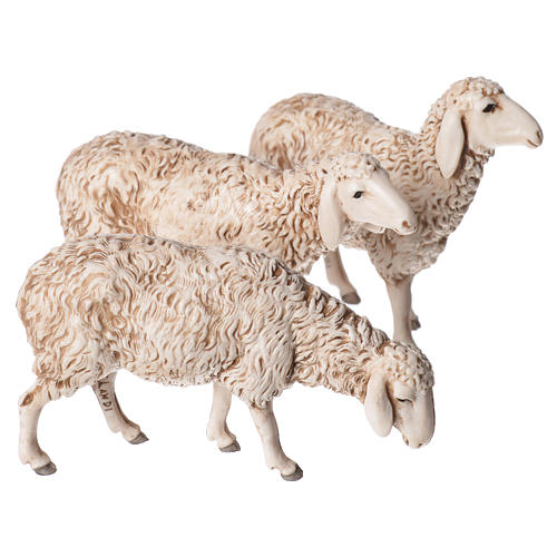 Moutons, chèvre et chien 13 cm Moranduzzo 6 pcs 2