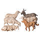 Ovelhas cabra e cão para Presépio Moranduzzo com figuras de altura média 13 cm s1