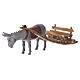 Donkey with cart, figurine for nativities of 10cm by Moranduzzo s2