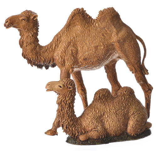 Camellos 3 figuras belén Moranduzzo 8-10 cm 4