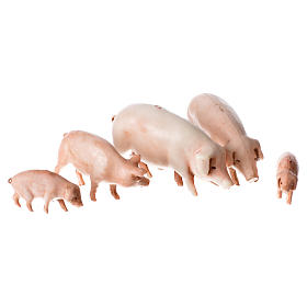 Porcos presépio para Presépio Moranduzzo com figuras de altura média 10 cm