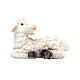 Schaf aus Harz mit Basis für Krippe 8/10cm s5