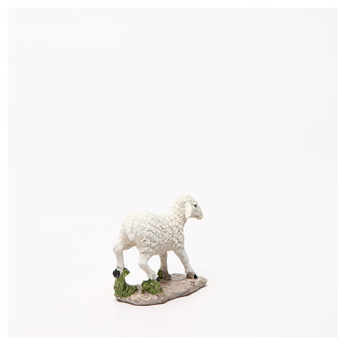 Schaf aus Harz mit Basis für Krippe 18cm 6