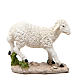 Schaf aus Harz mit Basis für Krippe 18cm s1