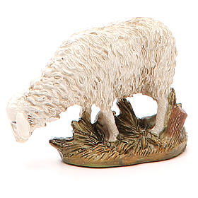 Mouton résine peinte tête baissée pour crèche 12 cm gamme Martino Landi