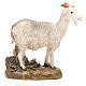 Little goat in painted resin, 12cm Martino Landi Nativity s1