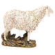 Sheep looking up in painted resin, 12cm Martino Landi Nativity s2