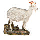 Little goat in painted resin, 10cm Martino Landi Nativity s2